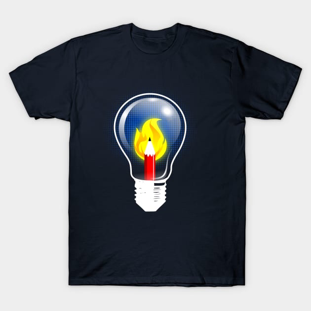 Lampencil - lamp + pencil T-Shirt by Ivankabral